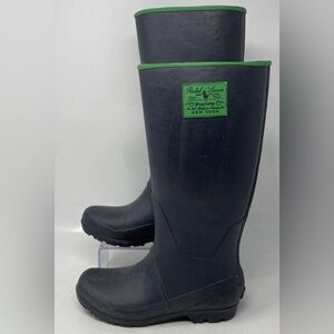 Ralph Lauren, size 6, Navy & Green, Rain Boots with Green, EUC